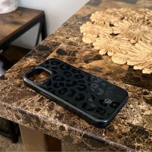 Stylish Black Leopard Phone Case